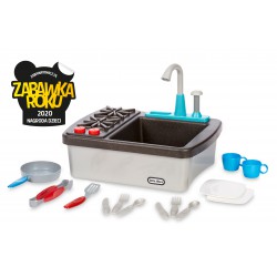 Little Tikes Zlew + Kuchnia z Obiegiem Wody 2w1 Zlewozmywak Kuchenka First 13 akc