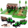 WOOPIE Zestaw Farma ze Zwierzętami Figurki + 2 Traktory 102 el.