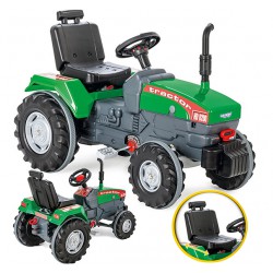 WOOPIE Ogromny Zielony Traktor Na Pedały z Klaksonem