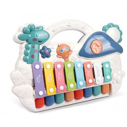 WOOPIE Organki Cymbałki Edukacyjne Pianinko Muzyczne LED 2w1