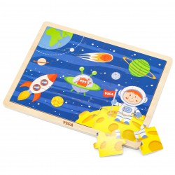 VIGA Drewniane Puzzle Farma 24 Elementy