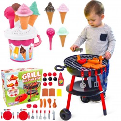 Grill Dla Dzieci Ogrodowy + Akcesoria  Mochtoys