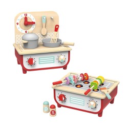 TOOKY TOY Drewniana kuchnia z grillem