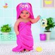 BABY born Zestaw ręczników kąpielowych z kapturem Zestaw kąpielowy dla lalek