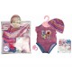 WOOPIE Ubranko dla Lalki Mega Zestaw Body LOVE Czapeczka Smoczek Pielucha 43 cm