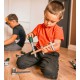 WOOPIE Zestaw Narzędzi dla Dzieci Zestaw Majsterkowicza Kask Gogle