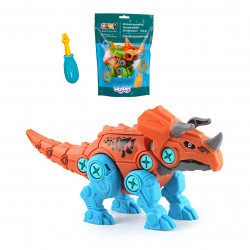 WOOPIE Dinozaur do Skręcani Triceratops Zestaw Konstrukcyjny + Śrubokręt