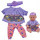 WOOPIE Ubranko dla Lalki Zestaw Taneczny Motylek Bluzka Legginsy Opaska 43 cm