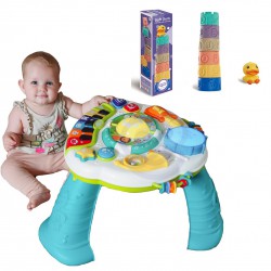 WOOPIE Interaktywny Wielofunkcyjny Stolik Edukacyjny Instrumenty Światło + USB Bluetooth