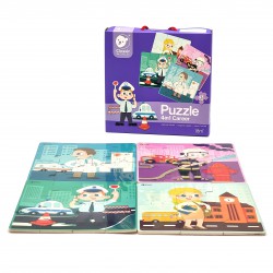 Puzzle dla dzieci 4 w 1 Zawody Classic World