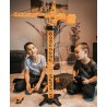 WOOPIE Wielki Dźwig Żuraw Zdalnie Sterowany 103 cm R/C Regulacja Koparka  + 4 Akc.