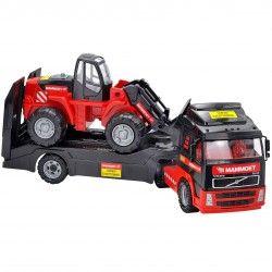 Ciężarówka Volvo Mammoet samochód laweta Wader QT + Spychacz 95cm