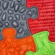WOOPIE Mata Sensoryczna Ortopedyczna Puzzle 5 el.