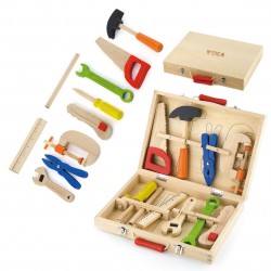 Skrzynka z narzędziami drewniana Przybornik Viga Toys