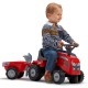 FALK Traktorek Baby Massey Ferguson Czerwony z Przyczepką + akc. Od 12 Miesięcy