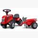 FALK Traktorek Baby Massey Ferguson Czerwony z Przyczepką + akc. Od 12 Miesięcy