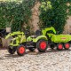 Claas backhoe with excavator and Maxi tilt trailer