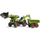Claas backhoe with excavator and Maxi tilt trailer