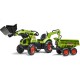Claas backhoe with excavator and Maxi tilt trailer