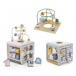 Viga Toys Drewniane Centrum Gier 5w1