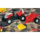 Rolly Toys KID Traktor na pedały STEYR czerwony z łyżką i przyczepą