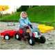 Rolly Toys KID Traktor na pedały STEYR czerwony z łyżką i przyczepą