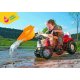 Rolly Toys KID Traktor na pedały STEYR czerwony z łyżką i przyczepą