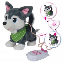 Simba interaktywny Zdalnie Husky sterowany Piesek szczeka biega merda ogonem