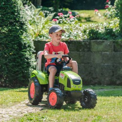 FALK DUŻY Traktor na Pedały CLAAS Przyczepa