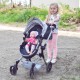 WOOPIE ROYAL Wózek dla Lalek 3w1 Spacerówka Gondola Torba