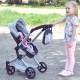 WOOPIE ROYAL Wózek dla Lalek 3w1 Spacerówka Gondola Torba