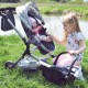 WOOPIE ROYAL Wózek dla Lalek 3w1 Spacerówka Gondola Torba