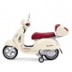 PEG PEREGO Motor VESPA 12V otwierany kufer gumowe opony 	