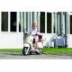 PEG PEREGO Motor VESPA 12V otwierany kufer gumowe opony 	