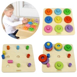 Dopasowywanie Kolorów Sorter Masterkidz Kołeczki i Obręcze