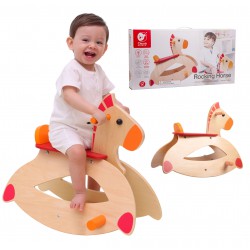 Konik Na Biegunach Bujak Drewniany Classic World