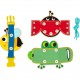 Tooky Toy Drewniana Tablica Edukacyjna Trening Ćwiczenia Sznurek Guzik Klamerka