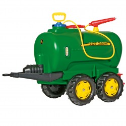 Rolly Toys Przyczepa cysterna z rozpylaczem John Deere dwuosiowa + pompka 10l