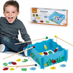 Łowimy rybki Drewniana gra Viga Toys