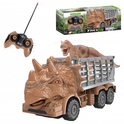 WOOPIE Samochód Zdalnie Sterowany RC Dinozaur Pomarańczowy + Figurka